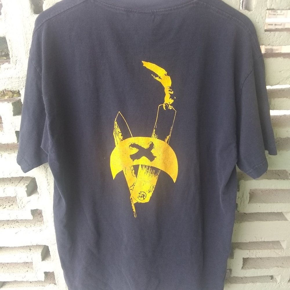 Ronin Higonokami Shirt size large Navy pocket